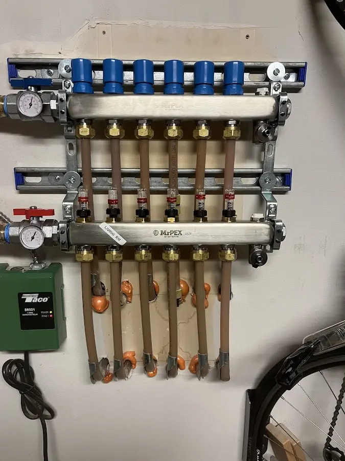 Plumber performing Leak Detection at a residential property in Lackland AFB